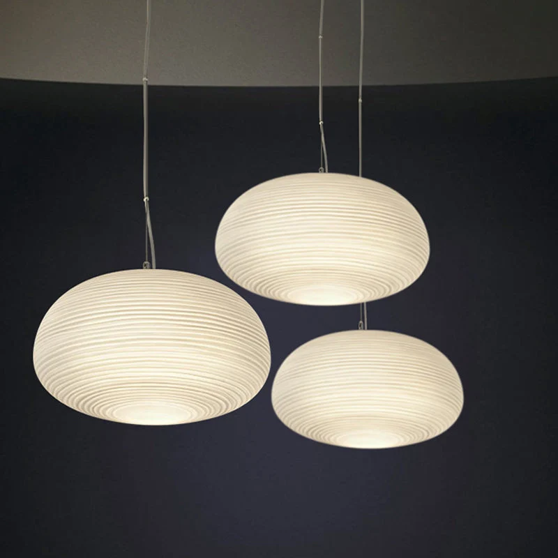 Moderne Hanglamp met Geribbeld Glas — Scandinavisch Design | Sansoti