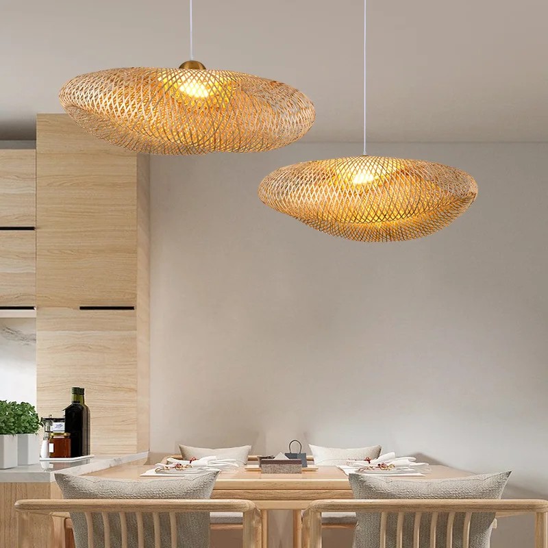 Handgemaakte Rotan Hanglamp – Scandinavisch Rustiek Design – Natuurlijke Sfeerverlichting | Sansoti