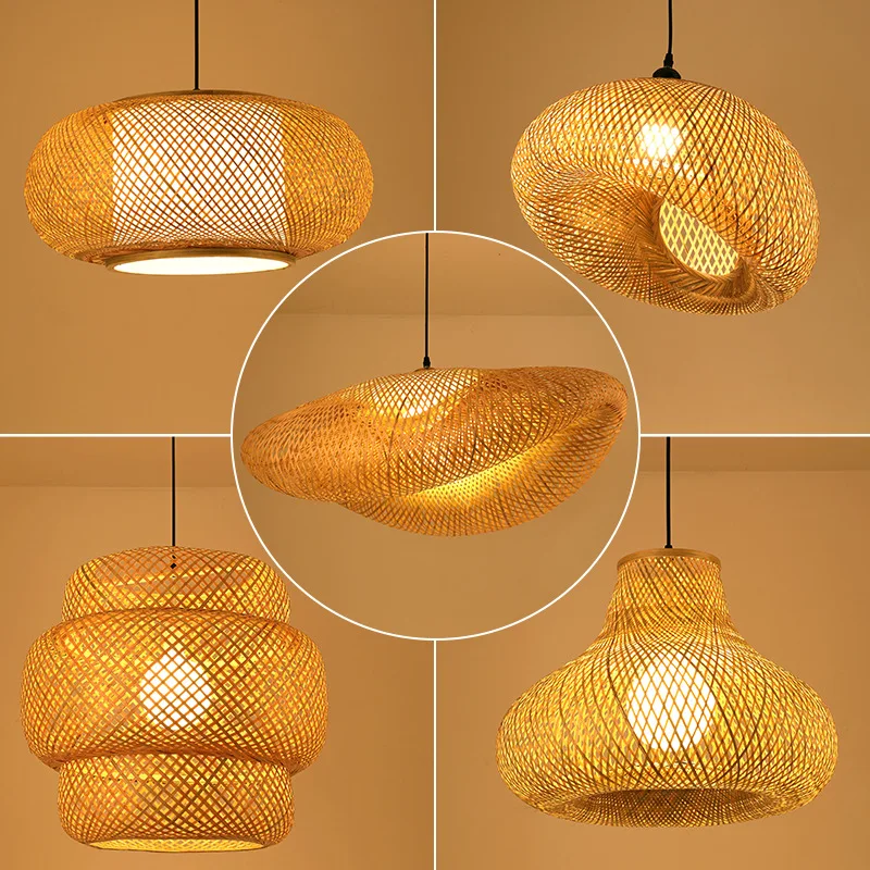 Handgemaakte Rotan Hanglamp – Scandinavisch Rustiek Design – Natuurlijke Sfeerverlichting | Sansoti