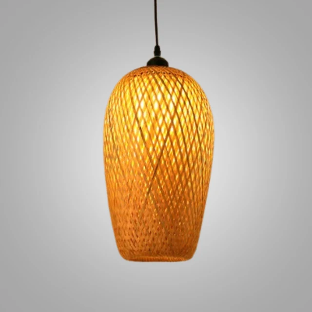 Handgemaakte Rotan Hanglamp – Scandinavisch Rustiek Design – Natuurlijke Sfeerverlichting | Sansoti