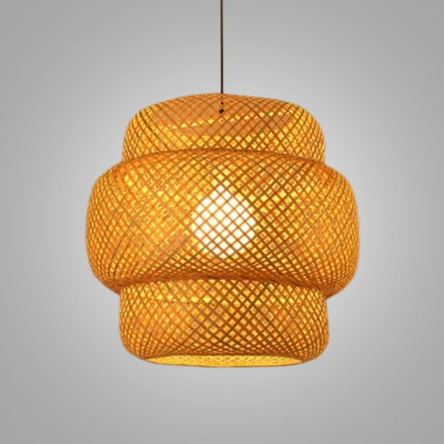Handgemaakte Rotan Hanglamp – Scandinavisch Rustiek Design – Natuurlijke Sfeerverlichting | Sansoti