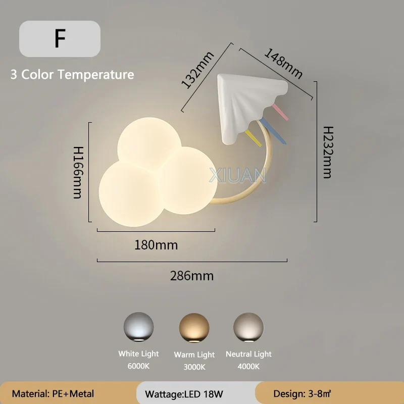 Kinderkamer Wandlamp met Sterren, Regenboog en Vliegtuig – Creatieve LED Verlichting voor Babykamer en Speelkamer | Sansoti