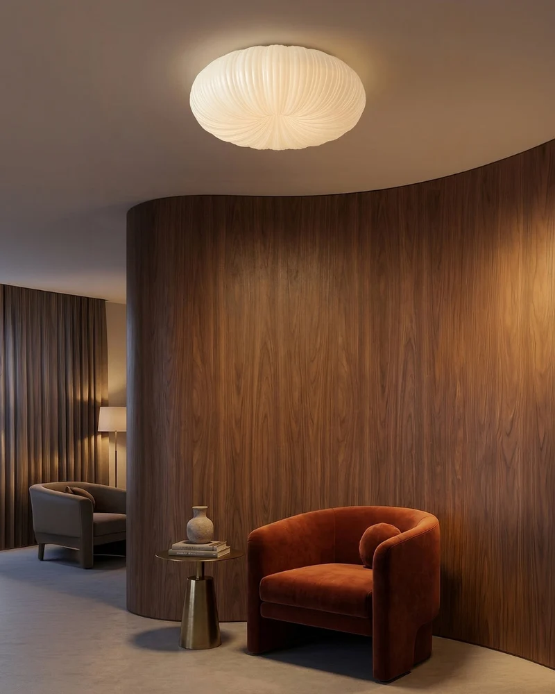 Plafondlamp Iris Scandinavisch Dimbaar Metaal & Acryl met Afstandsbediening voor Moderne Woonruimtes Slaapkamer Eetkamer Sfeerverlichting | Sansoti