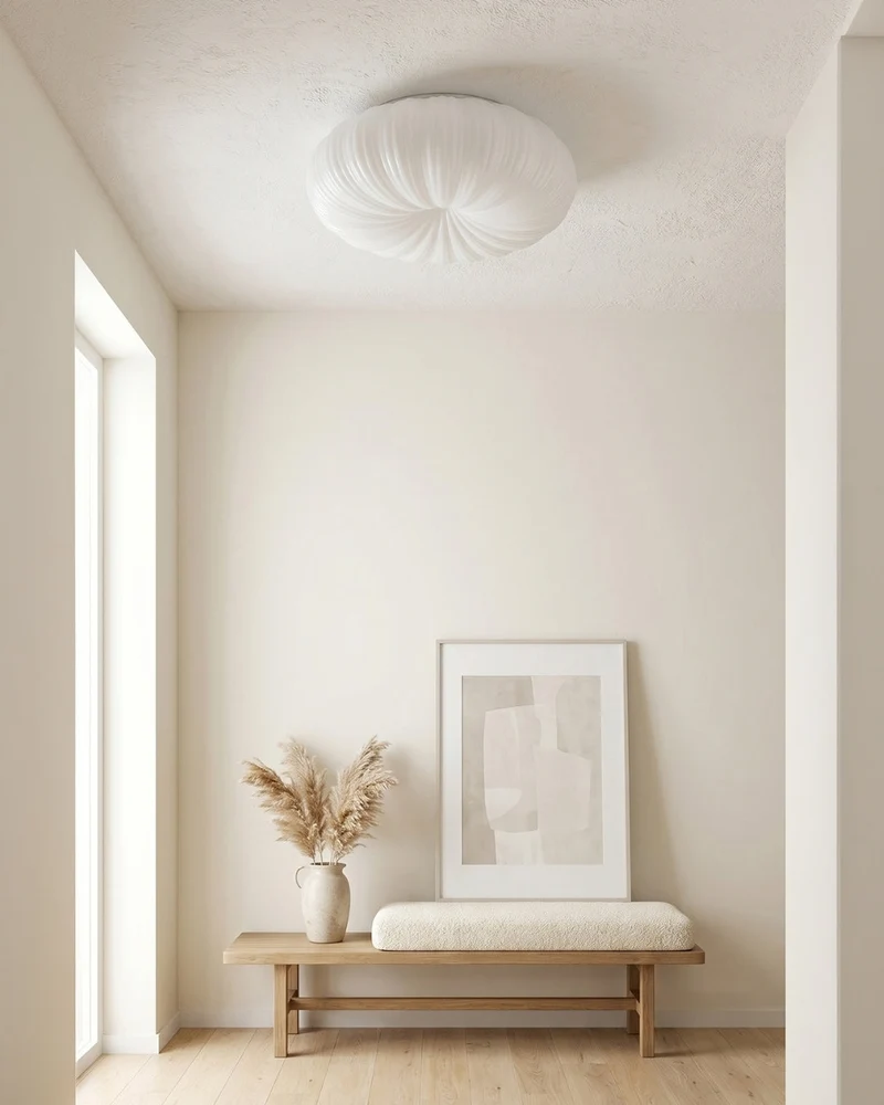 Plafondlamp Iris Scandinavisch Dimbaar Metaal & Acryl met Afstandsbediening voor Moderne Woonruimtes Slaapkamer Eetkamer Sfeerverlichting | Sansoti