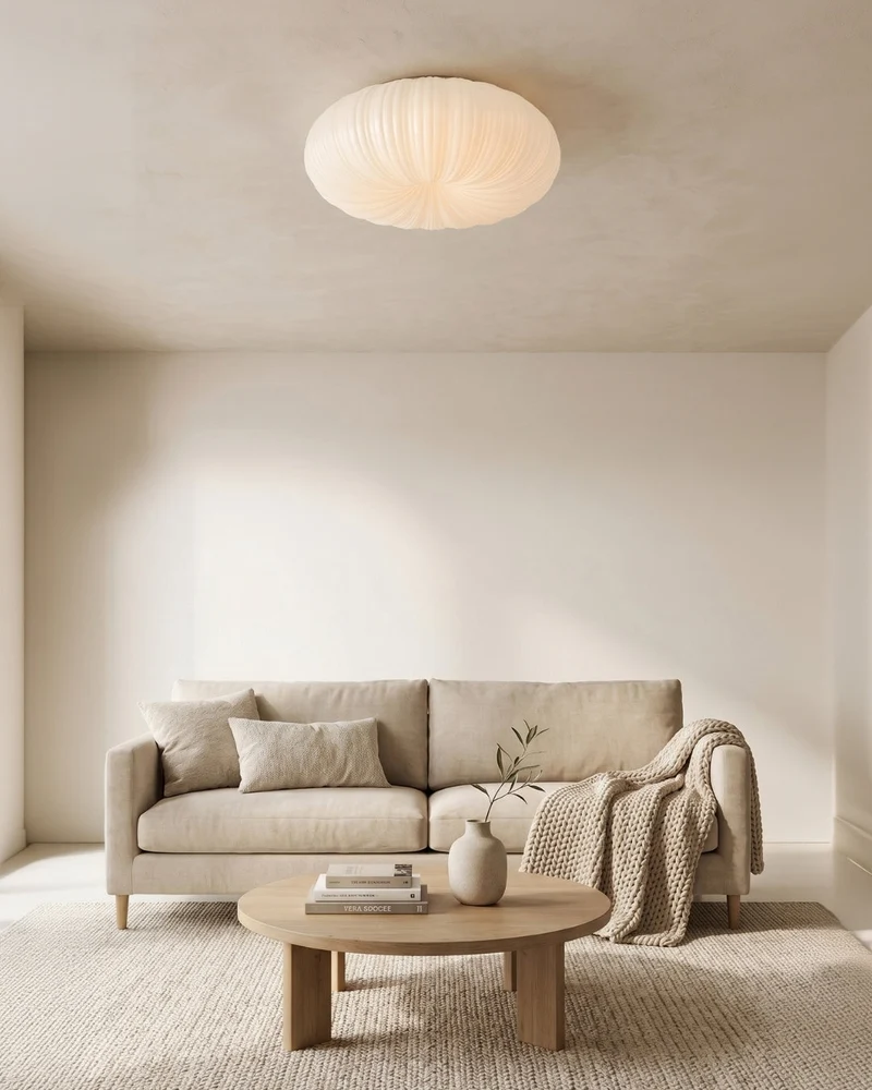 Plafondlamp Iris Scandinavisch Dimbaar Metaal & Acryl met Afstandsbediening voor Moderne Woonruimtes Slaapkamer Eetkamer Sfeerverlichting | Sansoti