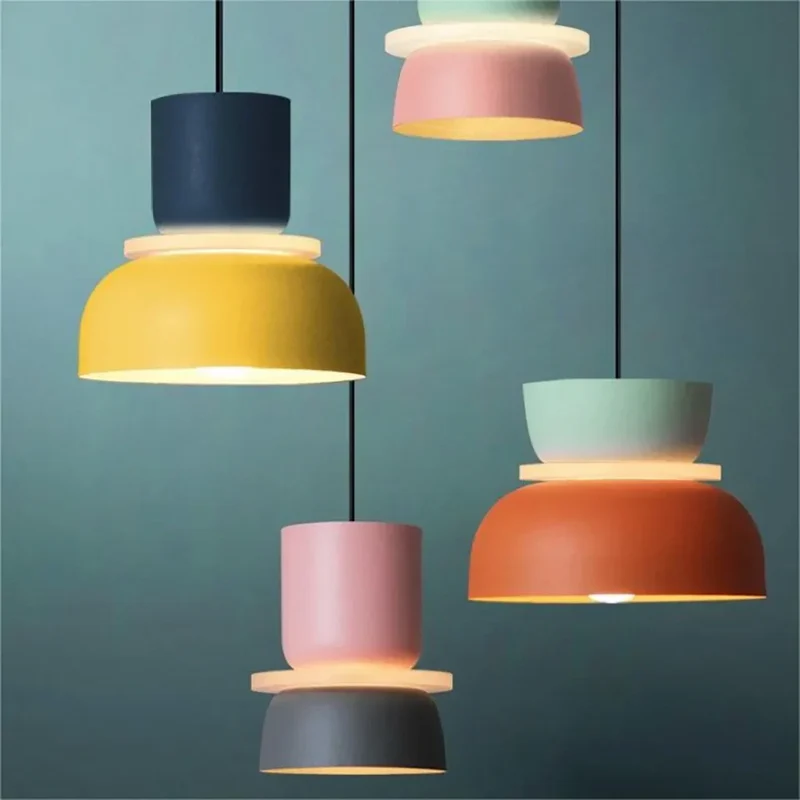 Acryl Hanglamp Nyra Meerkleurig Lampenkap Bolvorm Met E27 Fitting Drie Verlichtingsmodi | Sansoti