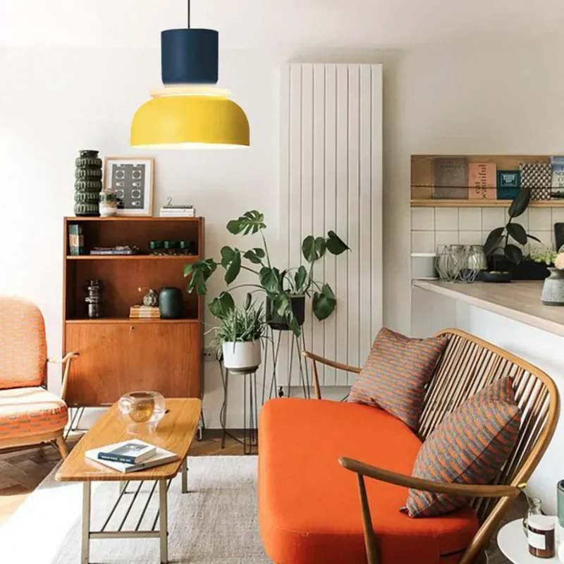 Acryl Hanglamp Nyra Meerkleurig Lampenkap Bolvorm Met E27 Fitting Drie Verlichtingsmodi | Sansoti