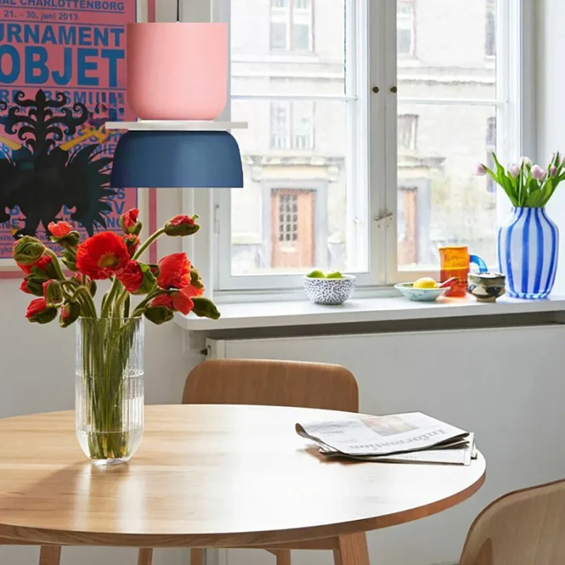 Acryl Hanglamp Nyra Meerkleurig Lampenkap Bolvorm Met E27 Fitting Drie Verlichtingsmodi | Sansoti