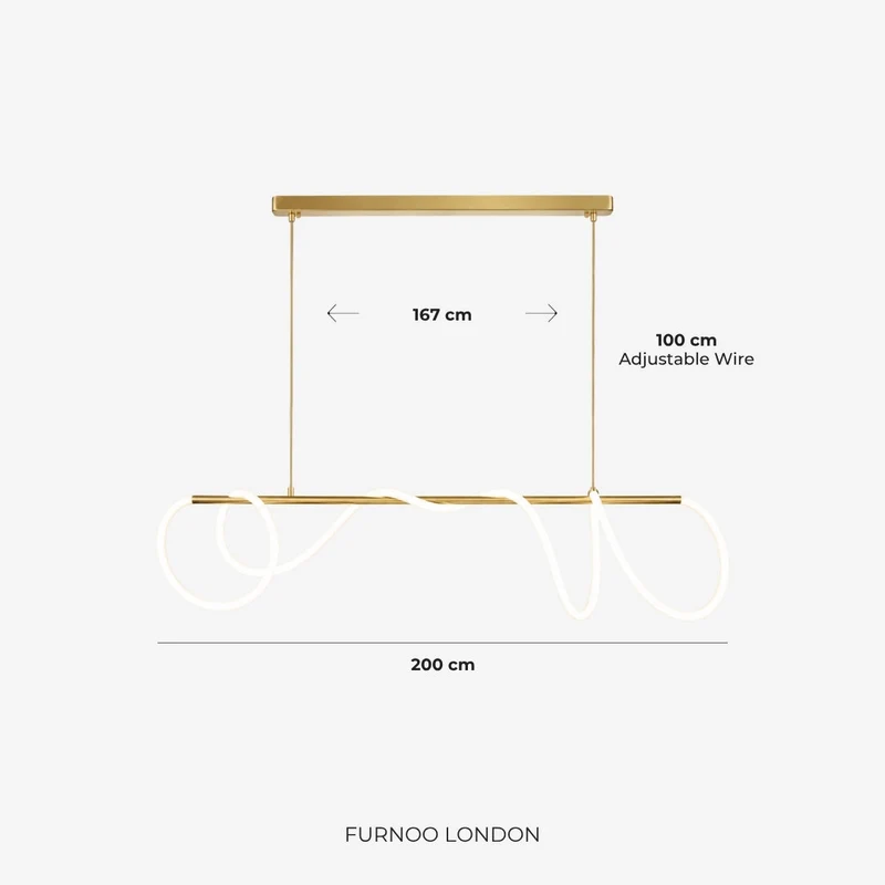 LED-design hanglamp met metalen koordstructuur zwart satijn 100 cm dimbaar warm wit modern interieur eetkamer keukeneiland | Sansoti