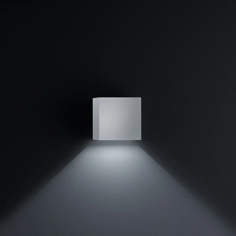 LED Außen-Wandleuchte Siri 44 IP54 Nickel-Matt
