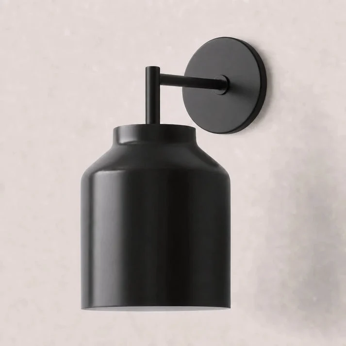 Wandlamp met Melkglazen Kap en Metalen Accenten Minimalistisch Design Sfeerlamp Hal Gang Slaapkamer | Sansoti