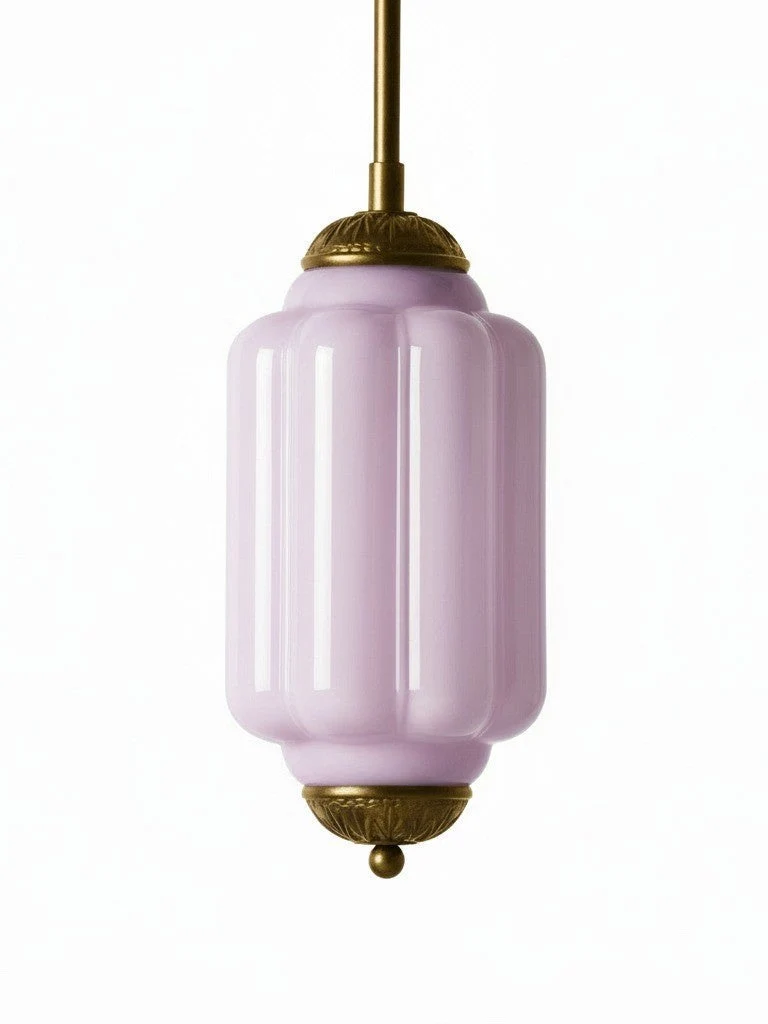 Vintage Glazen Hanglamp met Nostalgische Uitstraling – Verfijnde Verlichting voor Eetkamer en Keuken | Sansoti