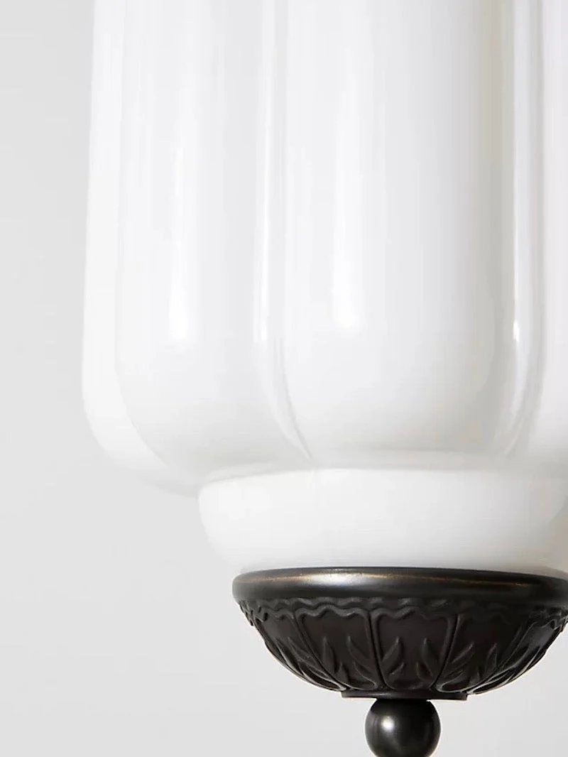 Vintage Glazen Hanglamp met Nostalgische Uitstraling – Verfijnde Verlichting voor Eetkamer en Keuken | Sansoti