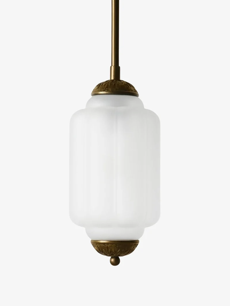 Vintage Glazen Hanglamp met Nostalgische Uitstraling – Verfijnde Verlichting voor Eetkamer en Keuken | Sansoti