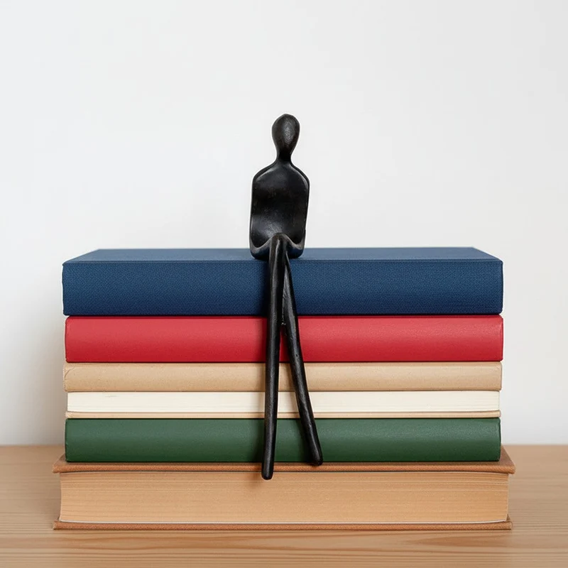 Geometrische Hondenbeeldje van IJzer – Minimalistisch Decoratief Sculptuur voor Bureau | Sansoti