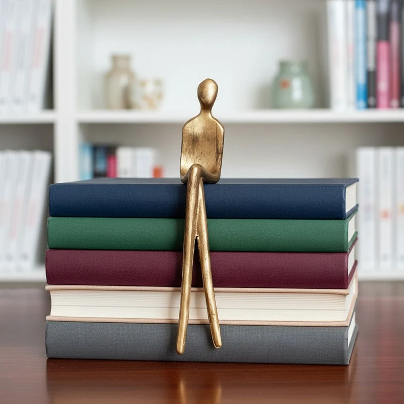 Geometrische Hondenbeeldje van IJzer – Minimalistisch Decoratief Sculptuur voor Bureau | Sansoti