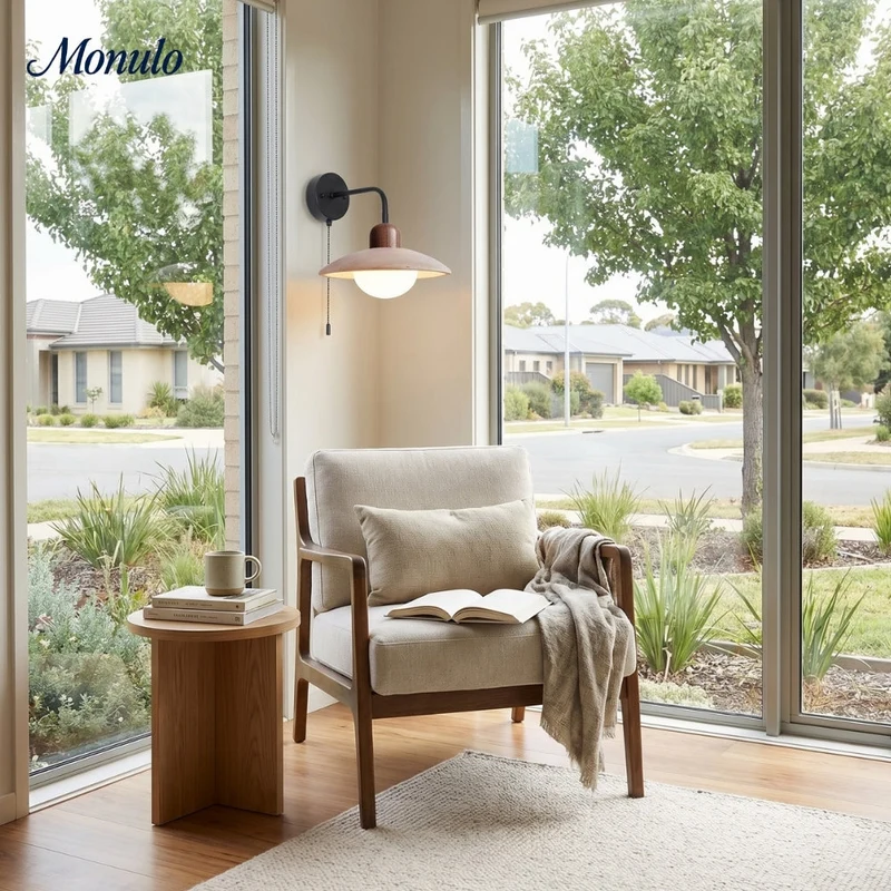 Travertijn Wandlamp Minimalistische Schijf Design Natuursteen Verlichting voor Woonkamer Slaapkamer Gang Moderne Interieur Wandverlichting met Warm Licht | Sansoti