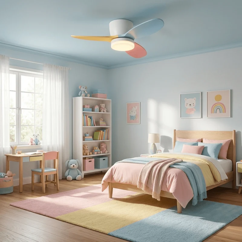Plafondventilator Milo met Verlichting — Elegante Ventilator 91cm Modern Design met Afstandsbediening | Sansoti