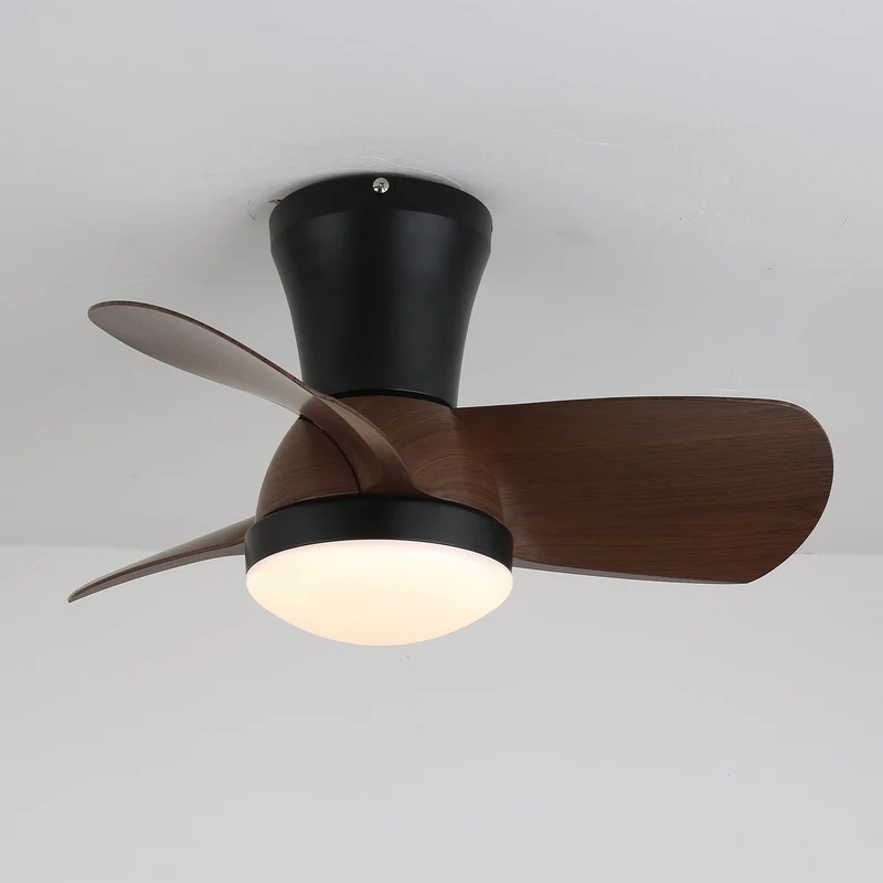 Moderne Plafondventilator met Verlichting in Hout en Wit Ø61 cm – Stille Ventilator met LED 24W, 6 Snelheden en Afstandsbediening voor Woonkamer, Slaapkamer of Kantoor | Sansoti