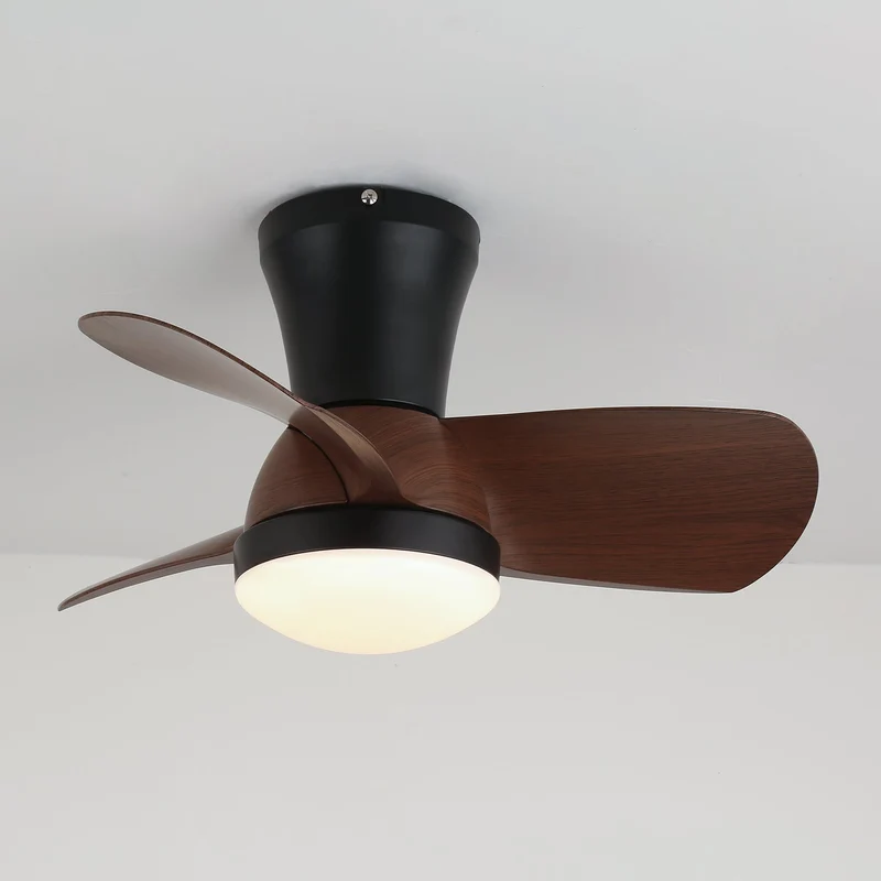 Moderne Plafondventilator met Verlichting in Hout en Wit Ø61 cm – Stille Ventilator met LED 24W, 6 Snelheden en Afstandsbediening voor Woonkamer, Slaapkamer of Kantoor | Sansoti