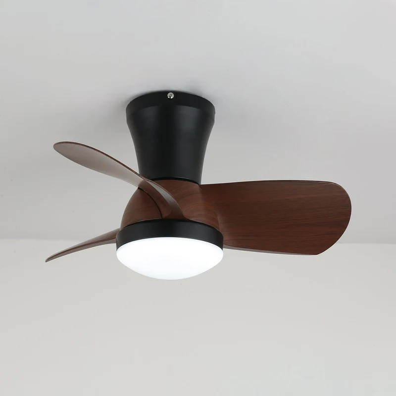 Moderne Plafondventilator met Verlichting in Hout en Wit Ø61 cm – Stille Ventilator met LED 24W, 6 Snelheden en Afstandsbediening voor Woonkamer, Slaapkamer of Kantoor | Sansoti