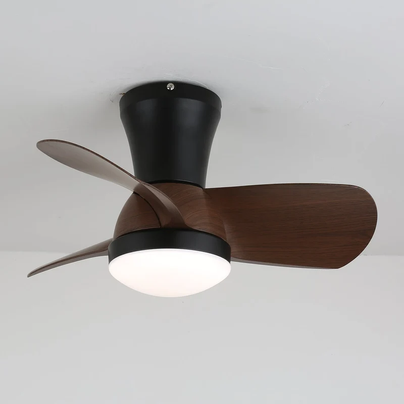 Moderne Plafondventilator met Verlichting in Hout en Wit Ø61 cm – Stille Ventilator met LED 24W, 6 Snelheden en Afstandsbediening voor Woonkamer, Slaapkamer of Kantoor | Sansoti