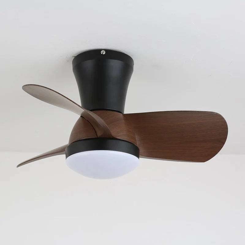 Moderne Plafondventilator met Verlichting in Hout en Wit Ø61 cm – Stille Ventilator met LED 24W, 6 Snelheden en Afstandsbediening voor Woonkamer, Slaapkamer of Kantoor | Sansoti