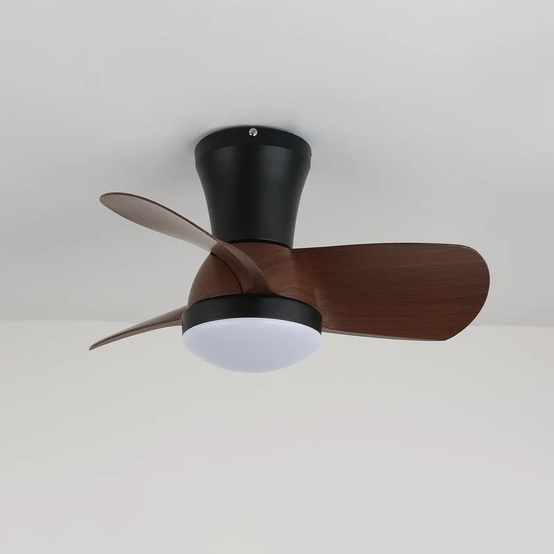 Moderne Plafondventilator met Verlichting in Hout en Wit Ø61 cm – Stille Ventilator met LED 24W, 6 Snelheden en Afstandsbediening voor Woonkamer, Slaapkamer of Kantoor | Sansoti