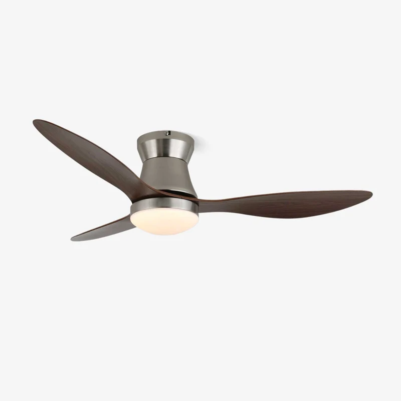 Moderne Plafondventilator Zerath met Verlichting in Hout en Metaal – Ø106cm – 6 Snelheden – Afstandsbediening – Stille Motor Ventilatorlamp Slaapkamer Woonkamer Eetkamer Ventilatoren Plafond | Sansoti