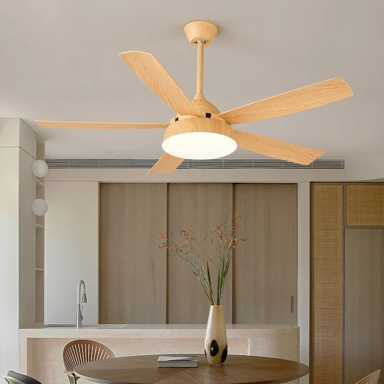 Plafondventilator met Verlichting Houteffect 142cm - Stil & Energiezuinig | Sansoti