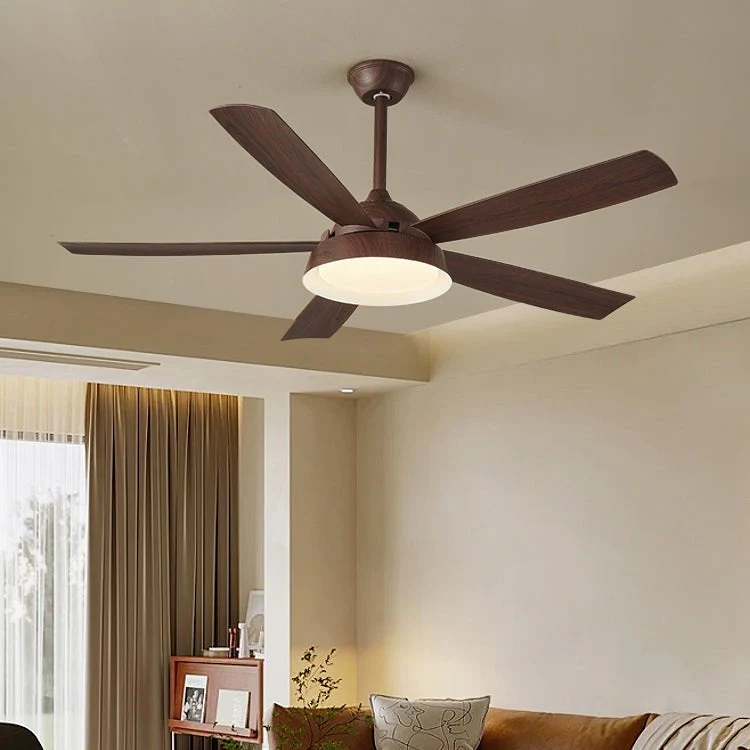 Plafondventilator met Verlichting Houteffect 142cm - Stil & Energiezuinig | Sansoti