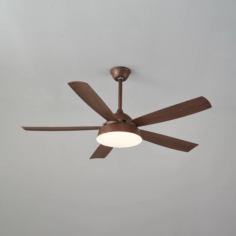Plafondventilator met Verlichting Houteffect 142cm - Stil & Energiezuinig | Sansoti