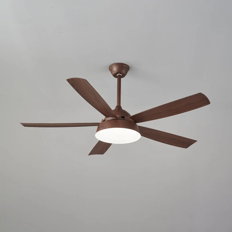 Plafondventilator met Verlichting Houteffect 142cm - Stil & Energiezuinig | Sansoti