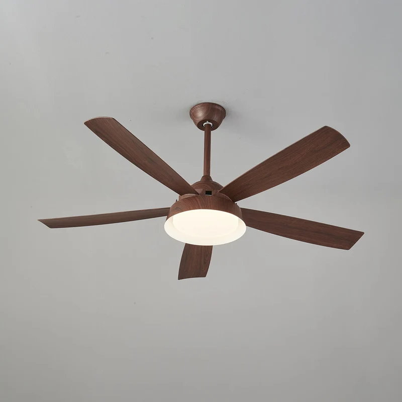 Plafondventilator met Verlichting Houteffect 142cm - Stil & Energiezuinig | Sansoti