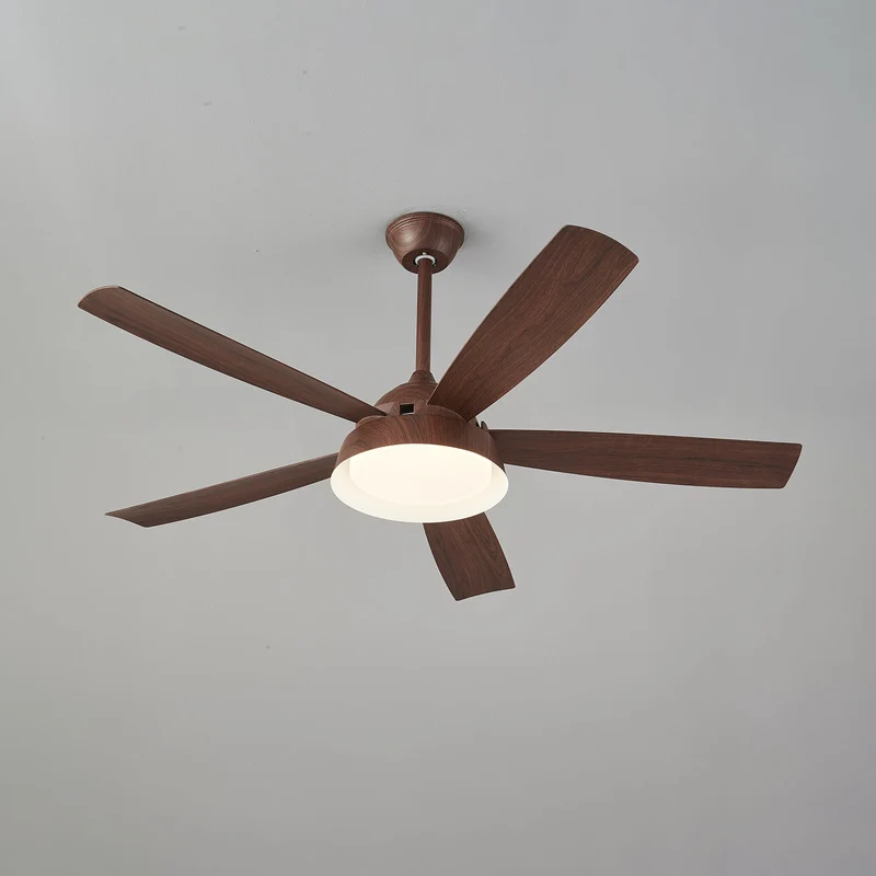 Plafondventilator met Verlichting Houteffect 142cm - Stil & Energiezuinig | Sansoti