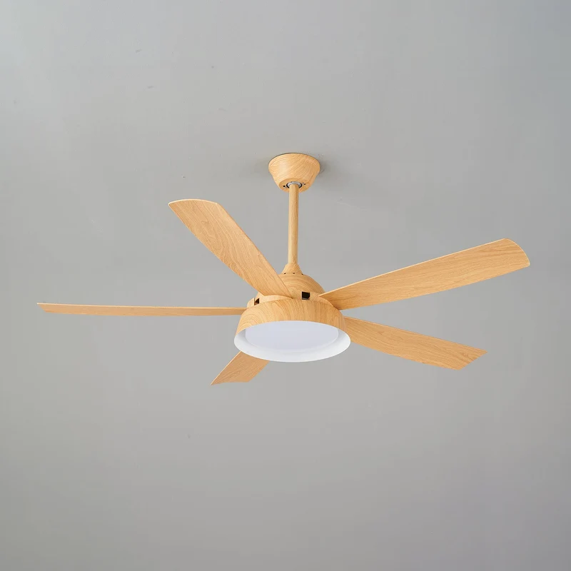 Plafondventilator met Verlichting Houteffect 142cm - Stil & Energiezuinig | Sansoti