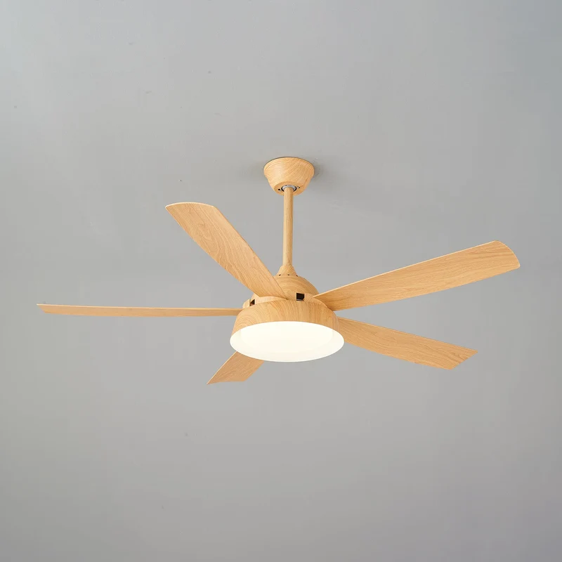 Plafondventilator met Verlichting Houteffect 142cm - Stil & Energiezuinig | Sansoti