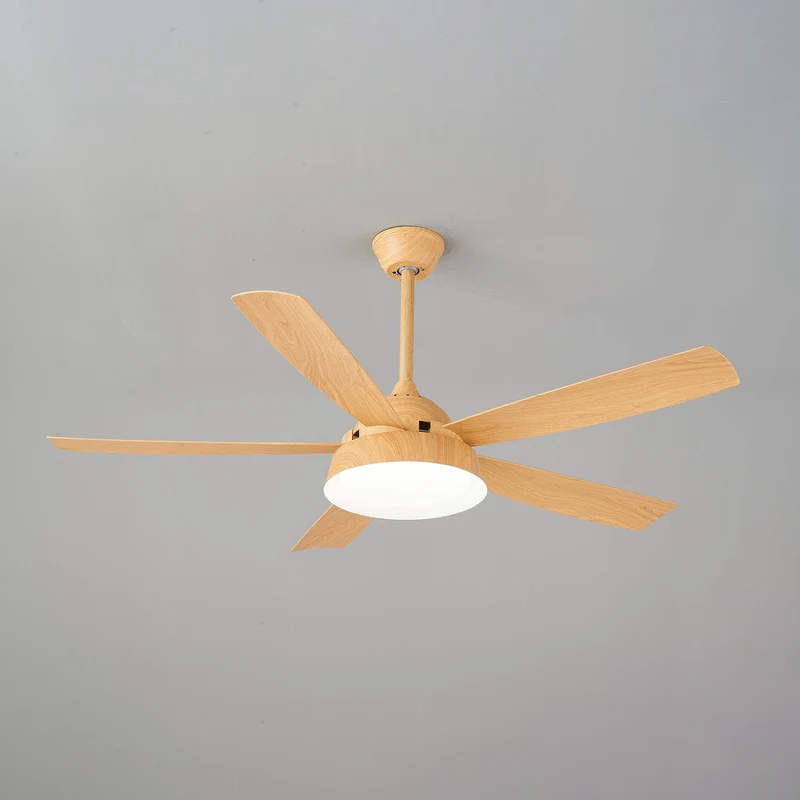Plafondventilator met Verlichting Houteffect 142cm - Stil & Energiezuinig | Sansoti