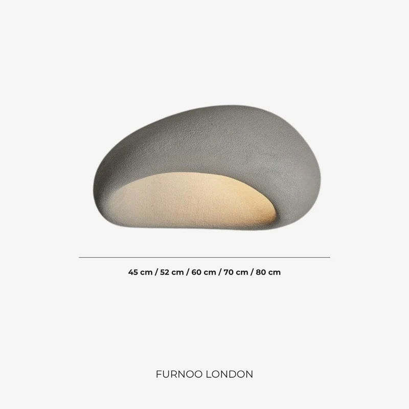 Plafondlamp Wabi Sabi Geïnspireerd – Metalen Lamp met Warme Verlichting – Voor Woonkamer Slaapkamer Eetkamer | Sansoti