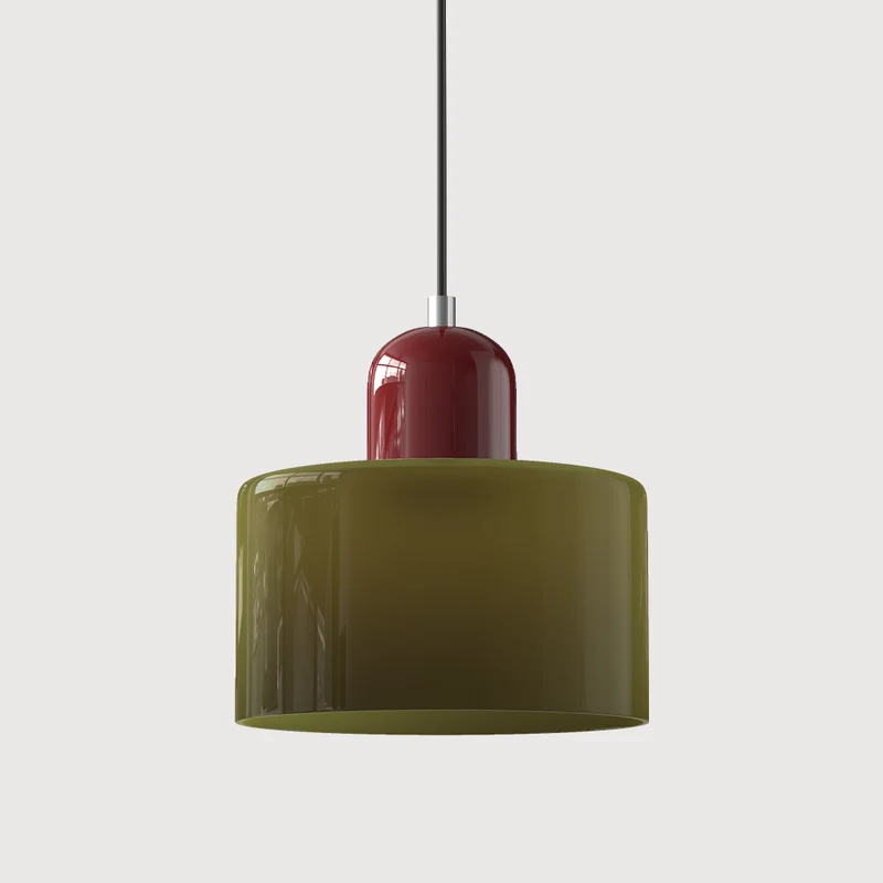 KORA Glazen Hanglamp | Bauhaus-Design Geometrisch Licht | Verstelbaar | E27 | Scandinavisch Interieur Verlichting | Sansoti