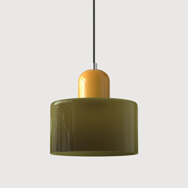 KORA Glazen Hanglamp | Bauhaus-Design Geometrisch Licht | Verstelbaar | E27 | Scandinavisch Interieur Verlichting | Sansoti