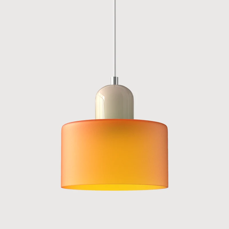 KORA Glazen Hanglamp | Bauhaus-Design Geometrisch Licht | Verstelbaar | E27 | Scandinavisch Interieur Verlichting | Sansoti