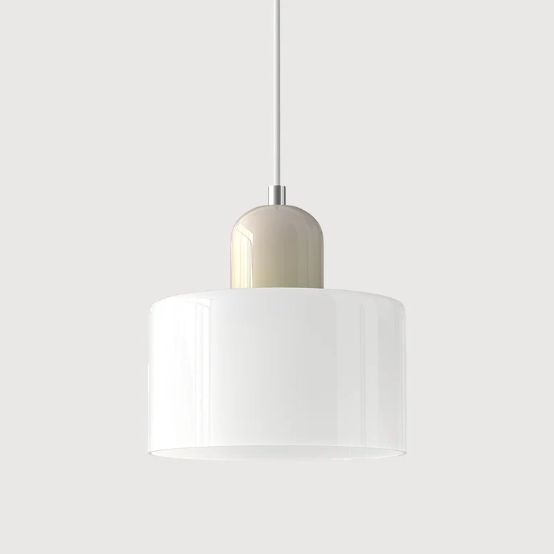 KORA Glazen Hanglamp | Bauhaus-Design Geometrisch Licht | Verstelbaar | E27 | Scandinavisch Interieur Verlichting | Sansoti