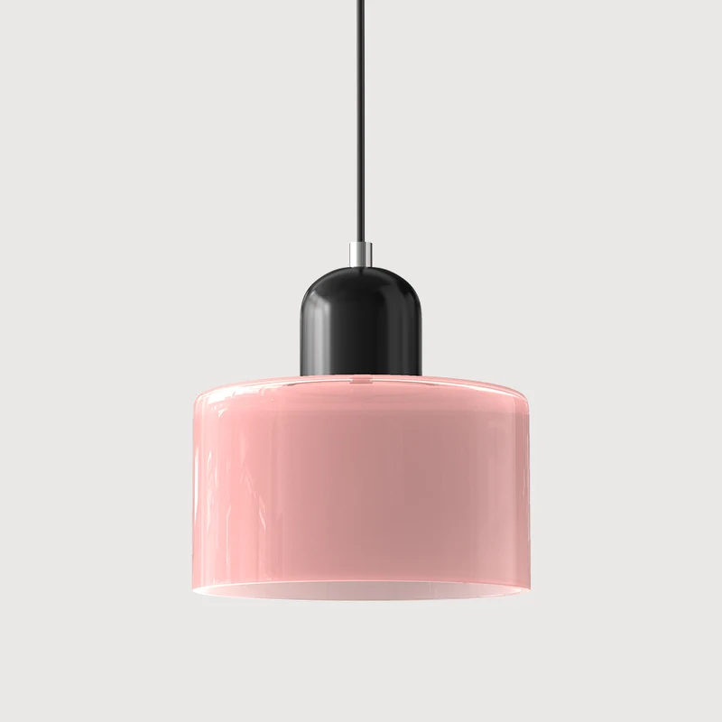 KORA Glazen Hanglamp | Bauhaus-Design Geometrisch Licht | Verstelbaar | E27 | Scandinavisch Interieur Verlichting | Sansoti