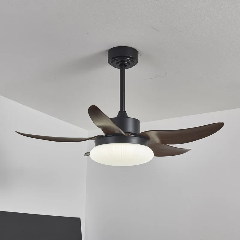 Moderne plafondventilator met verlichting en afstandsbediening hout design 106 cm | Sansoti