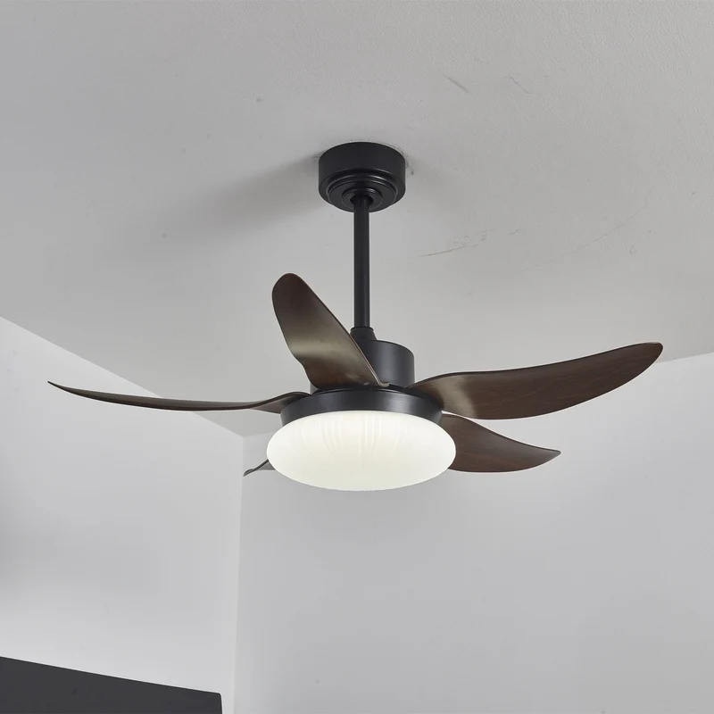 Moderne plafondventilator met verlichting en afstandsbediening hout design 106 cm | Sansoti
