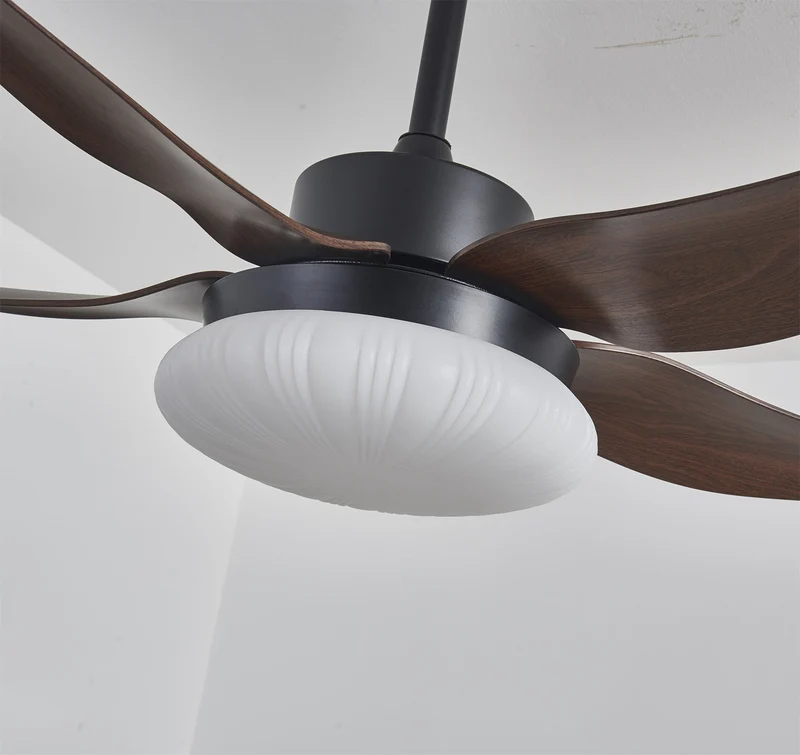 Moderne plafondventilator met verlichting en afstandsbediening hout design 106 cm | Sansoti