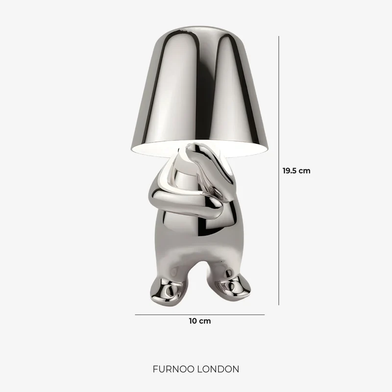 Metalen Tafellamp Sculptuur Figuur Sfeerlicht Touch Dimbaar LED Nachtlampje Goud Zilver Modern Design Decoratief | Sansoti