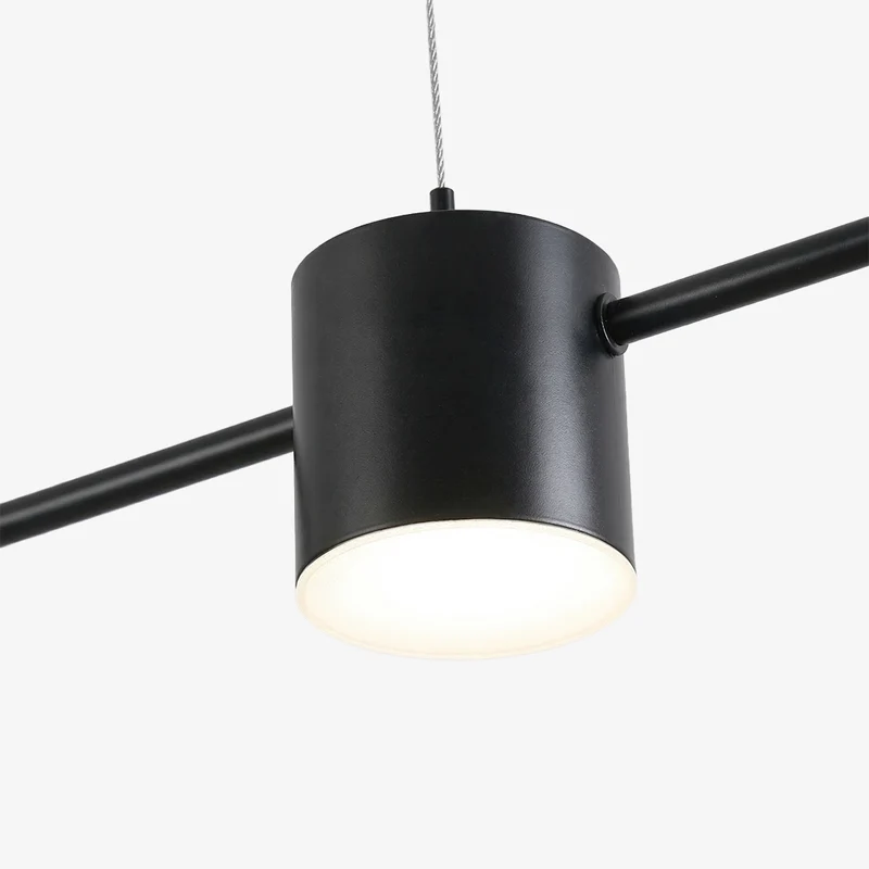 Lineaire LED Hanglamp Helios – Moderne Verlichting met Metaal en Acryl voor Eetkamer en Woonkamer | Sansoti