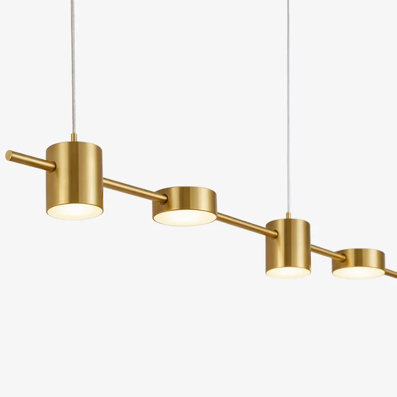 Lineaire LED Hanglamp Helios – Moderne Verlichting met Metaal en Acryl voor Eetkamer en Woonkamer | Sansoti